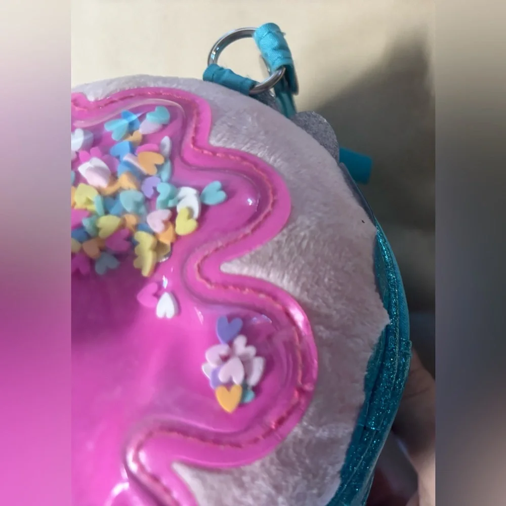 Cupcake Bag Purse Girls Blue Glitter Sprinkles Crossbody Claire’s - Picture 13 of 16